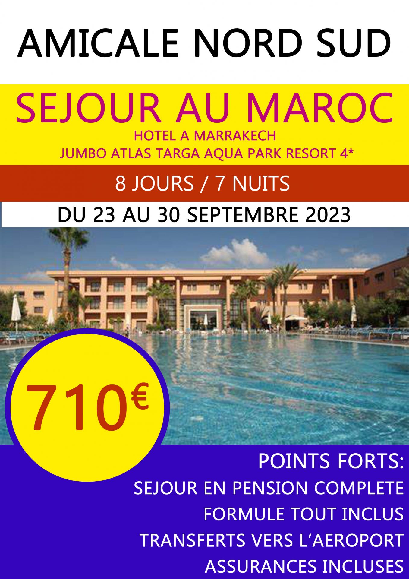 Aff maroc 2023 amicale nord sud