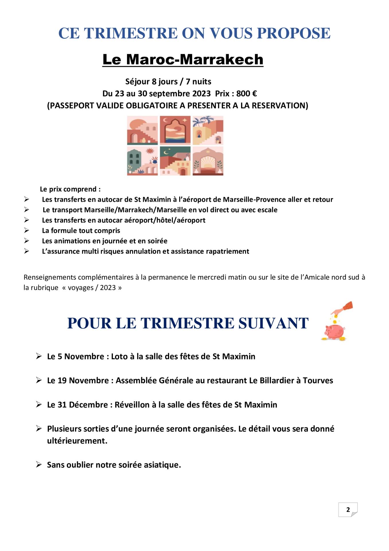 P 2 on vous propose 3eme trimestre 2023