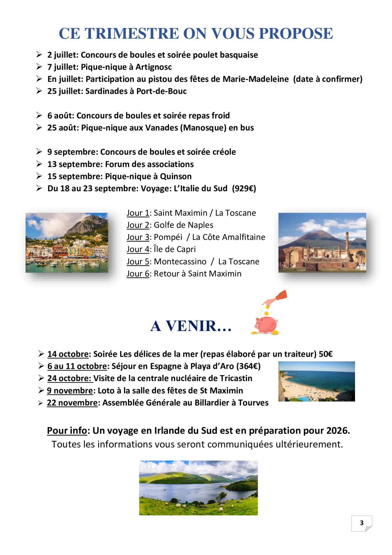 P 3 on vous propose 3eme trimestre 2025