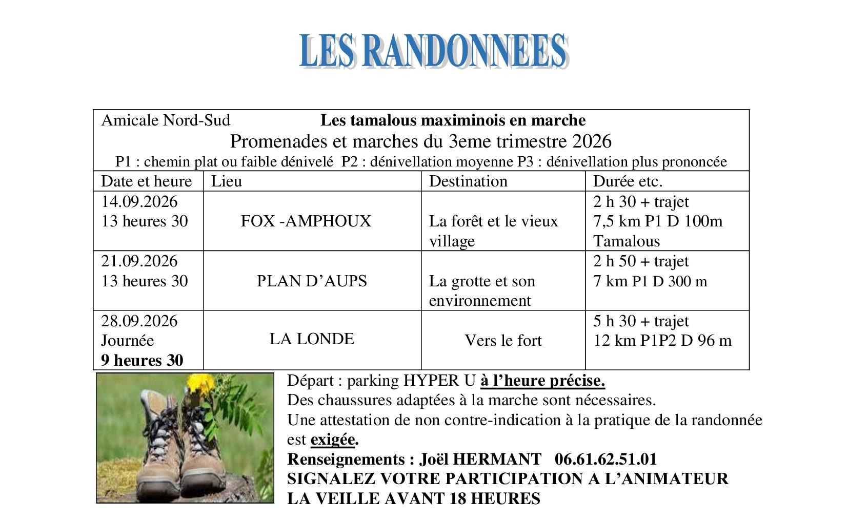 P 7 les randonnees 3eme trimestre 2027