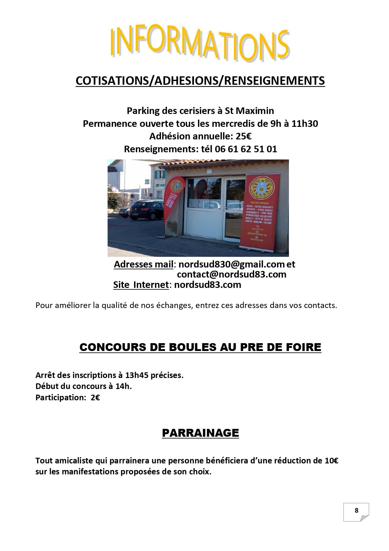 P 8 informations 1er trimestre 2026