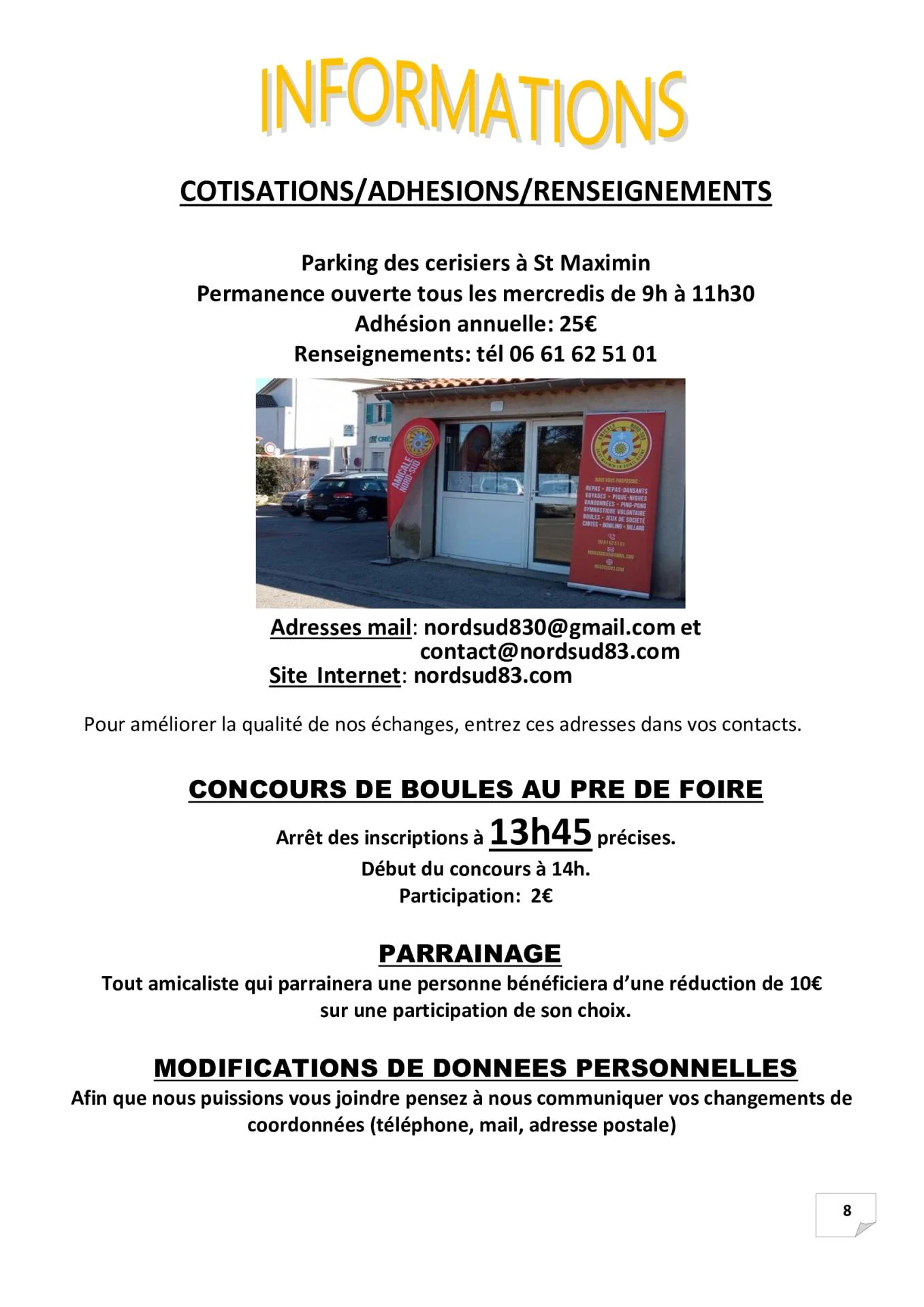 P 8 informations 2eme trimestre 2027